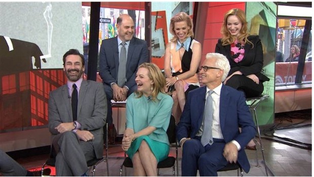 O elenco de Mad Men foi entrevistado hoje cedo no "Today Show", em Nova York (Foto: Divulgação)