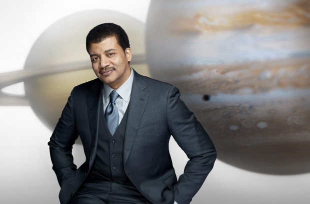 Neil deGrasse Tyson em material promocional para "Cosmos" (crédito: Patrick Eccelsine/FOX)