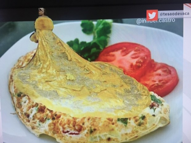 Foto paródia postada no Twitter por um carioca foi mostrada na TV americana. (Foto: Reprodução)