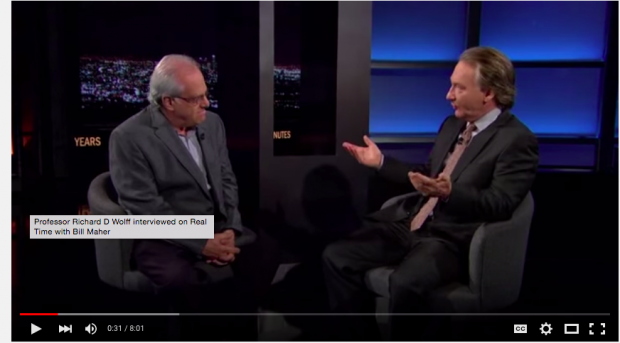 Wolff em entrevista a Bill Maher