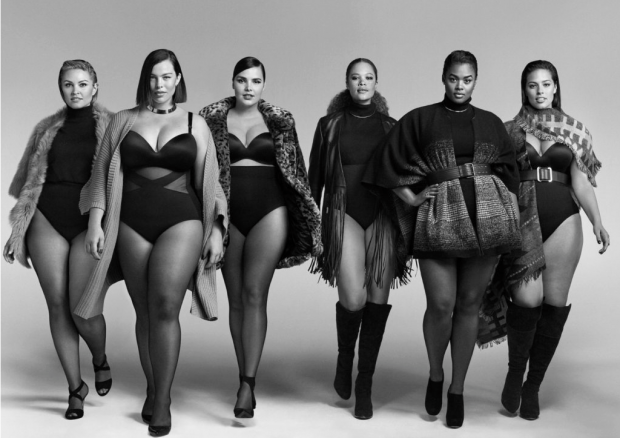 Seis top models "plus size" na nova campanha da loja Lane Bryant. (Foto: Divulgação)