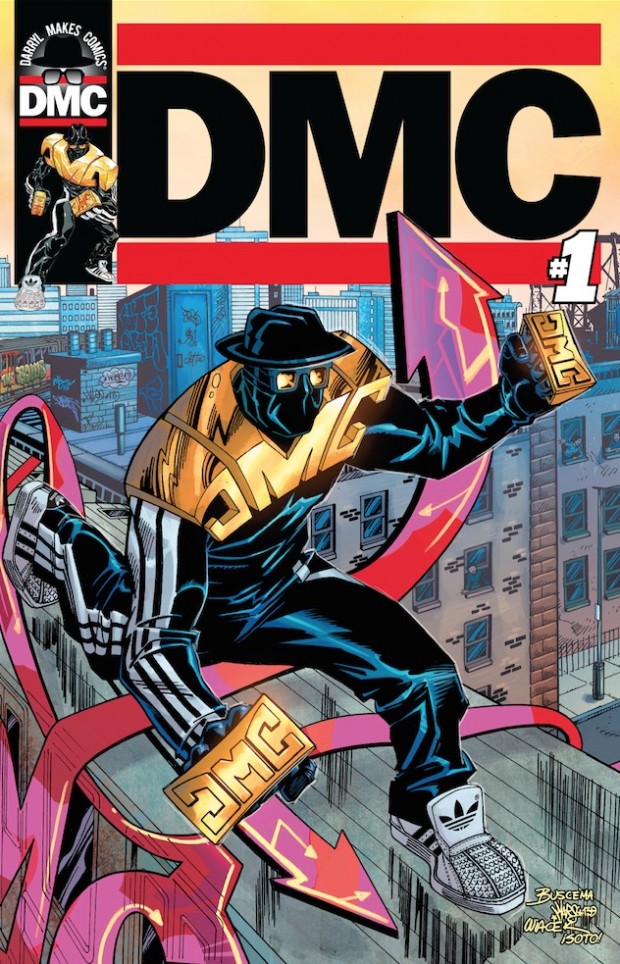 O superherói DMC foi criado no ano passado pelo músico Darryl McDaniels, ex-integrante da lendária banda de hip hop Run-DMC. (Foto: Darryl Makes Comics, LLC.)