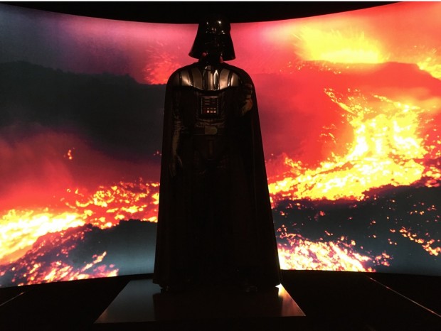 "Luke, eu sou seu pai!" Darth Vader no final da exposição. (Foto: Marcelo Bernardes)