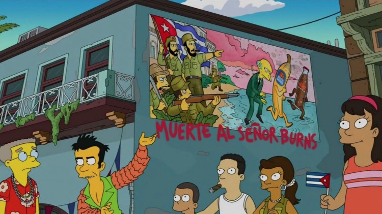 Em Havana, o novo namorado de Smithers mostra o ódio que sente pelo "señor Burns". (Foto: Reprodução)